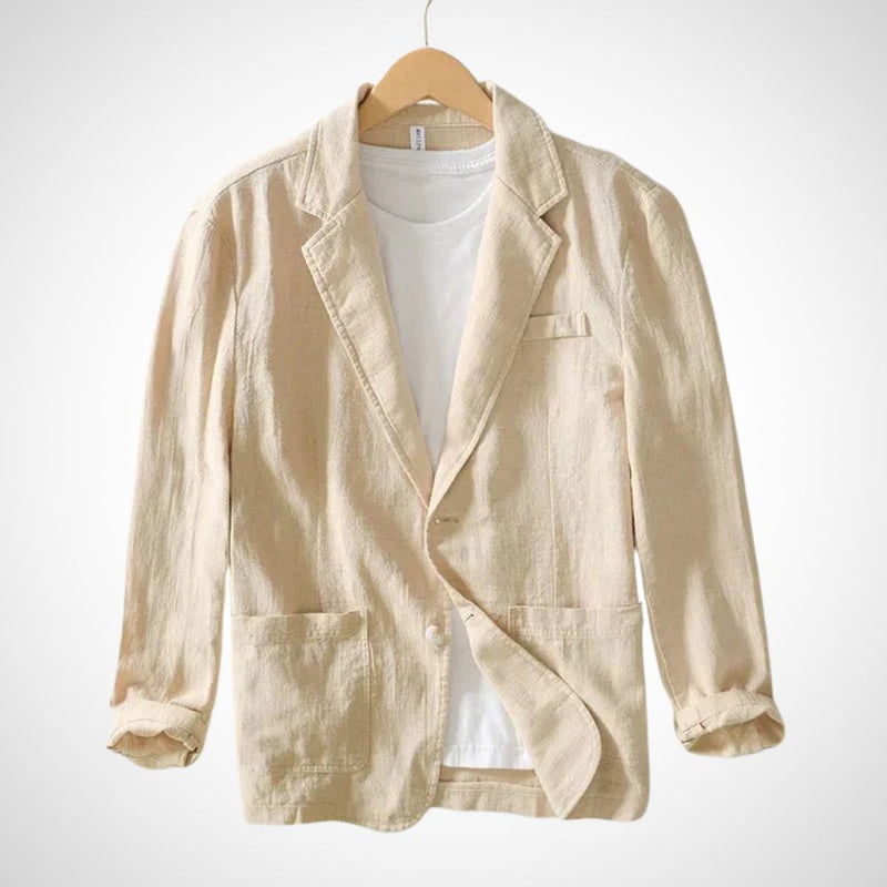 Light men's linen blazer made from cotton blend – Julian