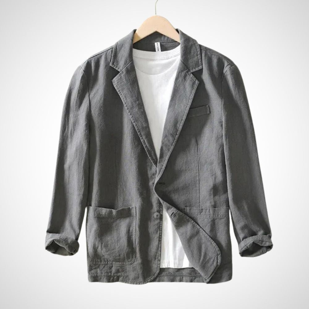 Light men's linen blazer made from cotton blend – Julian