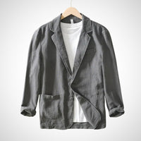 Light men's linen blazer made from cotton blend – Julian