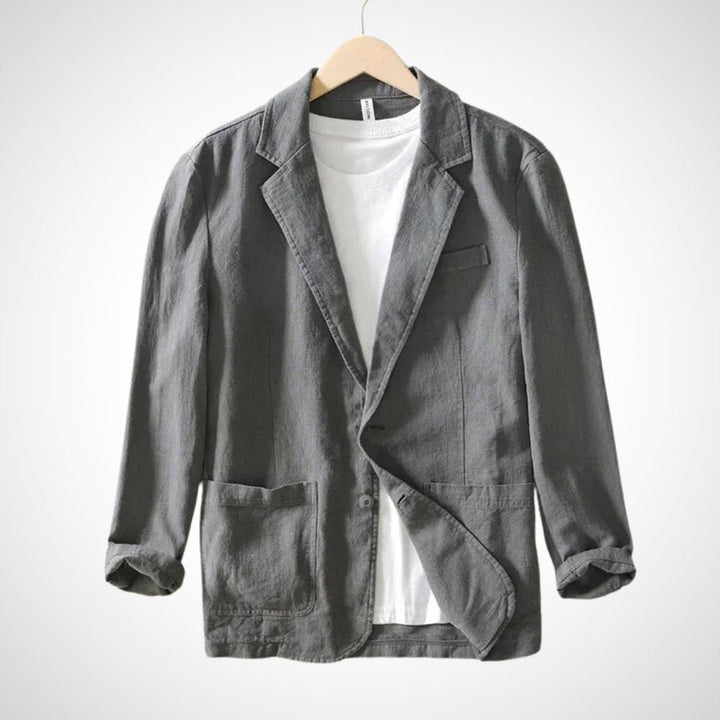 Light men's linen blazer made from cotton blend – Julian