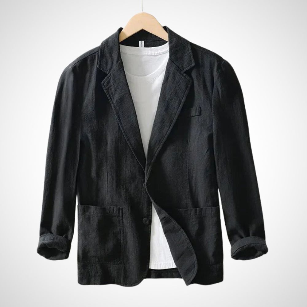 Light men's linen blazer made from cotton blend – Julian