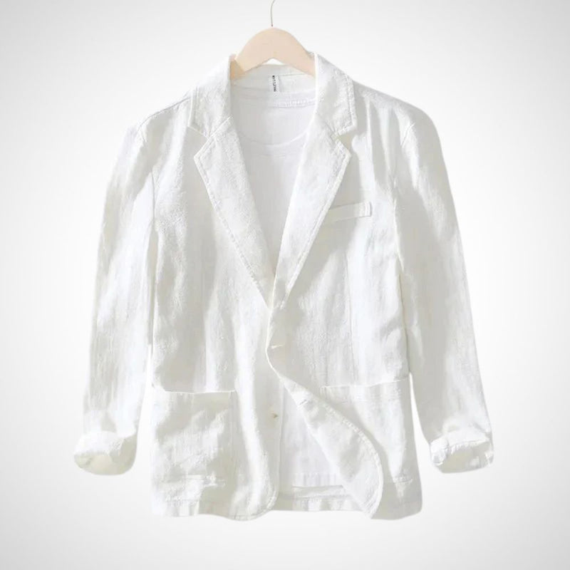 Light men's linen blazer made from cotton blend – Julian