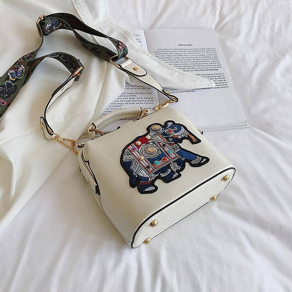 Embroidered Mandala Shoulder Bag – Lightweight, Versatile Boho Design
