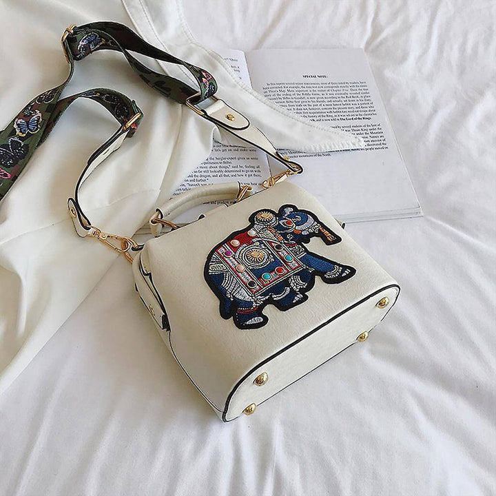 Embroidered Mandala Shoulder Bag – Lightweight, Versatile Boho Design