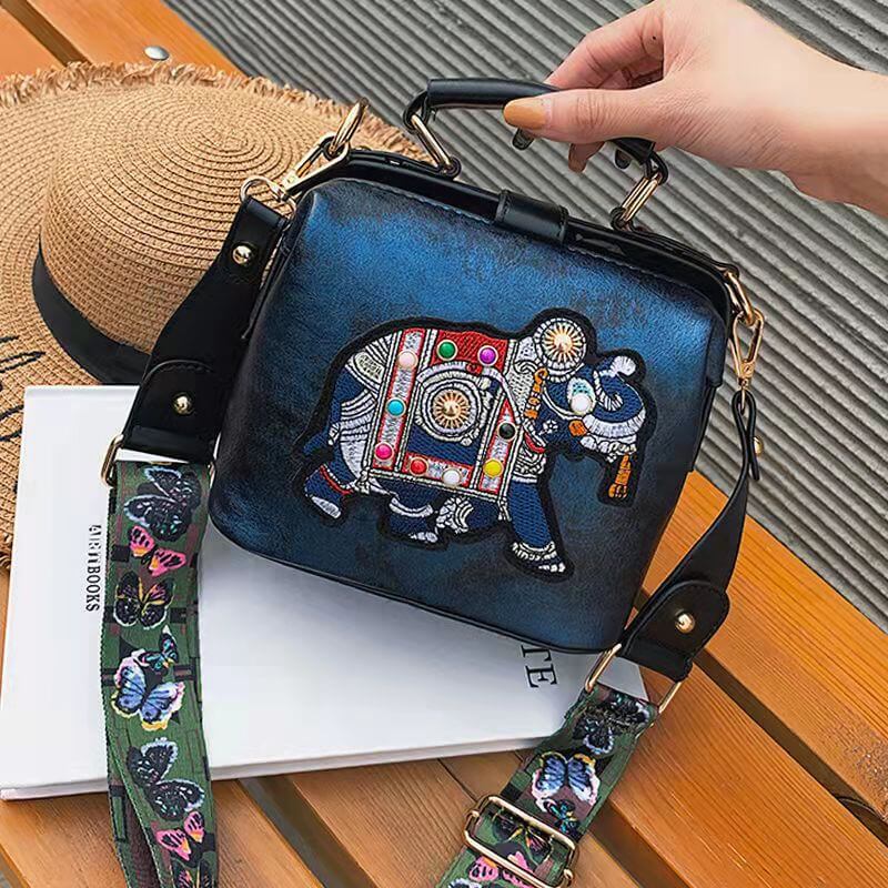 Embroidered Mandala Shoulder Bag – Lightweight, Versatile Boho Design