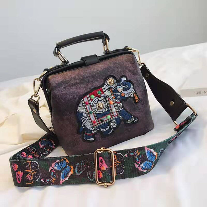 Embroidered Mandala Shoulder Bag – Lightweight, Versatile Boho Design