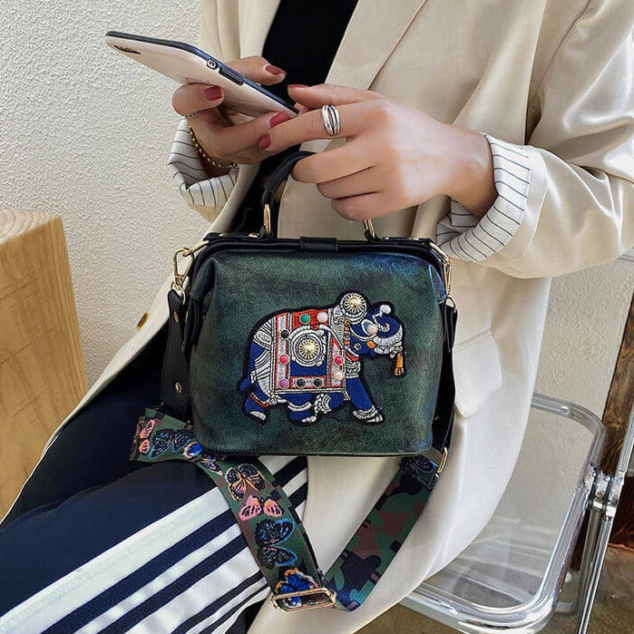 Embroidered Mandala Shoulder Bag – Lightweight, Versatile Boho Design