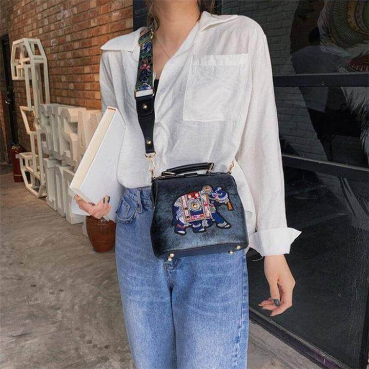 Embroidered Mandala Shoulder Bag – Lightweight, Versatile Boho Design