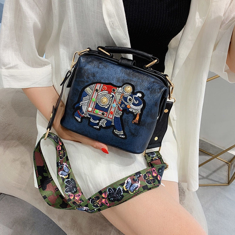 Embroidered Mandala Shoulder Bag – Lightweight, Versatile Boho Design