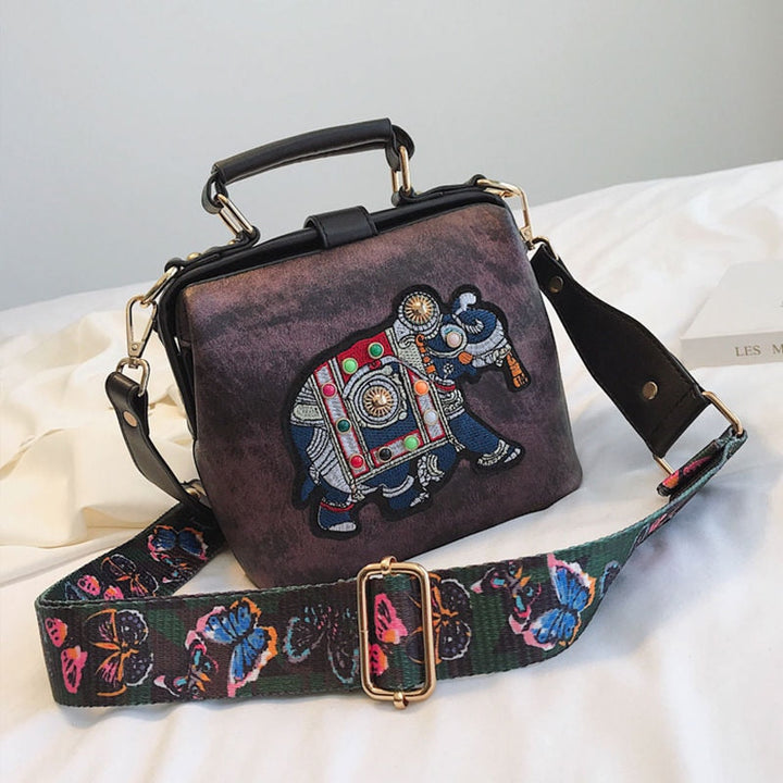 Embroidered Mandala Shoulder Bag – Lightweight, Versatile Boho Design
