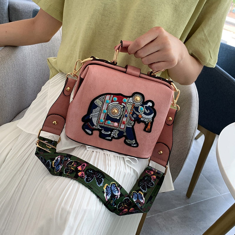 Embroidered Mandala Shoulder Bag – Lightweight, Versatile Boho Design