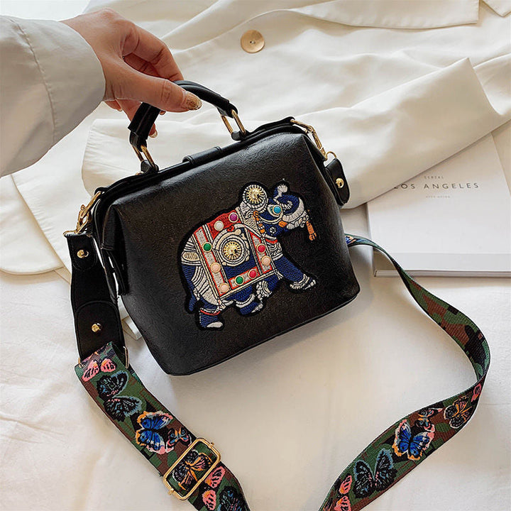 Embroidered Mandala Shoulder Bag – Lightweight, Versatile Boho Design