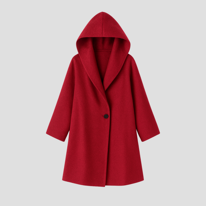 Abrigo de lana para mujer con capucha – Arvella