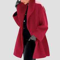 Abrigo de lana para mujer con capucha – Arvella