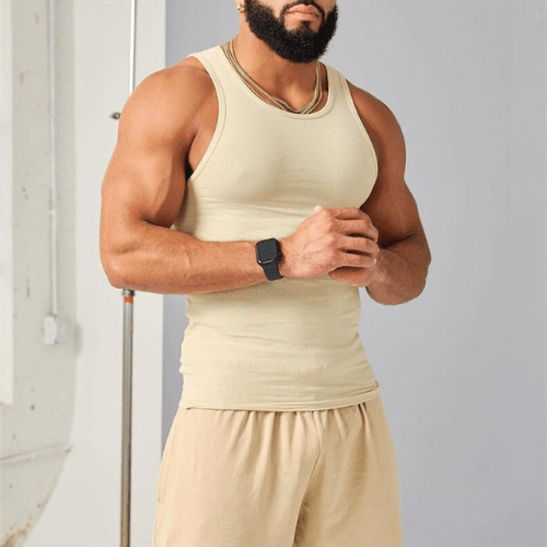 Sleeveless Men's Fitness T-Shirt made of breathable material – Nico