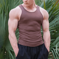 Sleeveless Men's Fitness T-Shirt made of breathable material – Nico