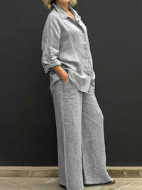 Two-piece Cotton-Linen Women's Suit Summer – Linora