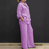 Two-piece Cotton-Linen Women's Suit Summer – Linora