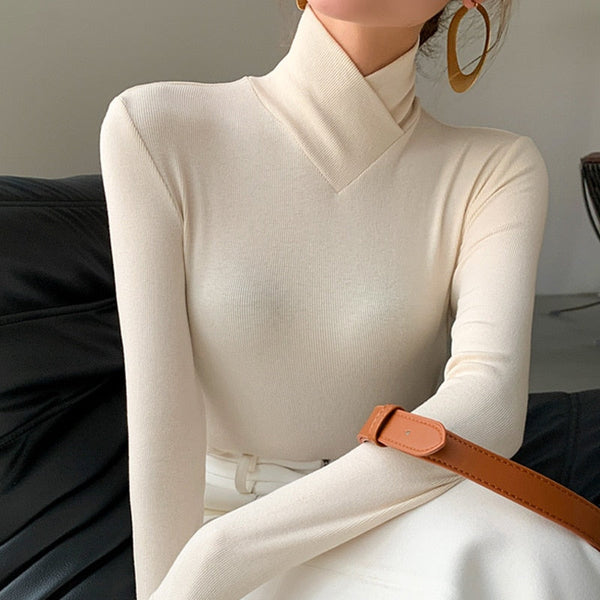 Suéter de cuello alto para mujer a la moda – Marlène