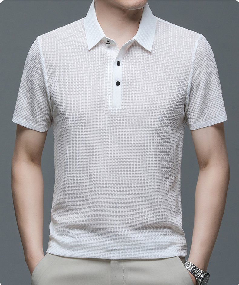 Men's Polo Shirt Made of Breathable Mesh – Matteo
