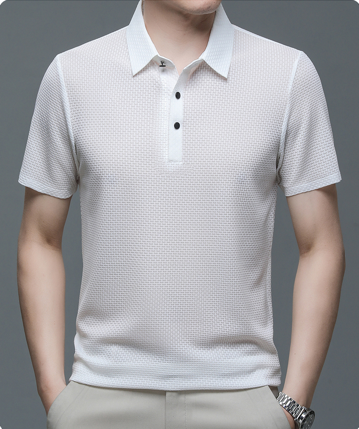 Men's Polo Shirt Made of Breathable Mesh – Matteo
