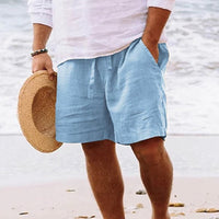 Light men's casual shorts with pockets and drawstring – Enzo