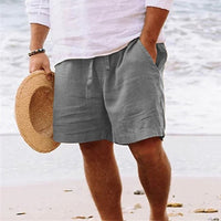 Light men's casual shorts with pockets and drawstring – Enzo