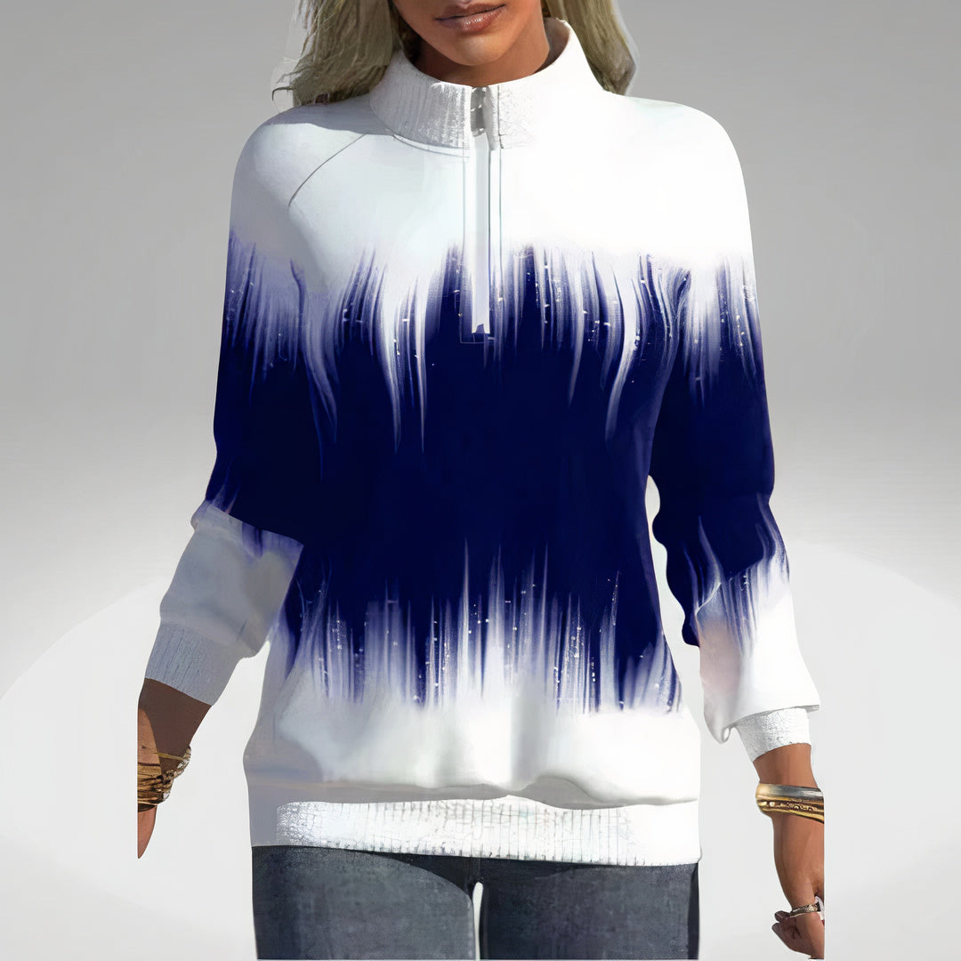 Women's sweatshirt with zipper collar – Elvira