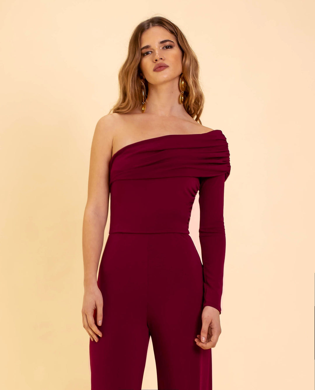 Damen Jumpsuit mit einem Schulter – Alessia