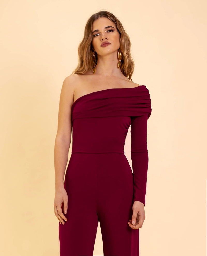 Damen Jumpsuit mit einem Schulter – Alessia