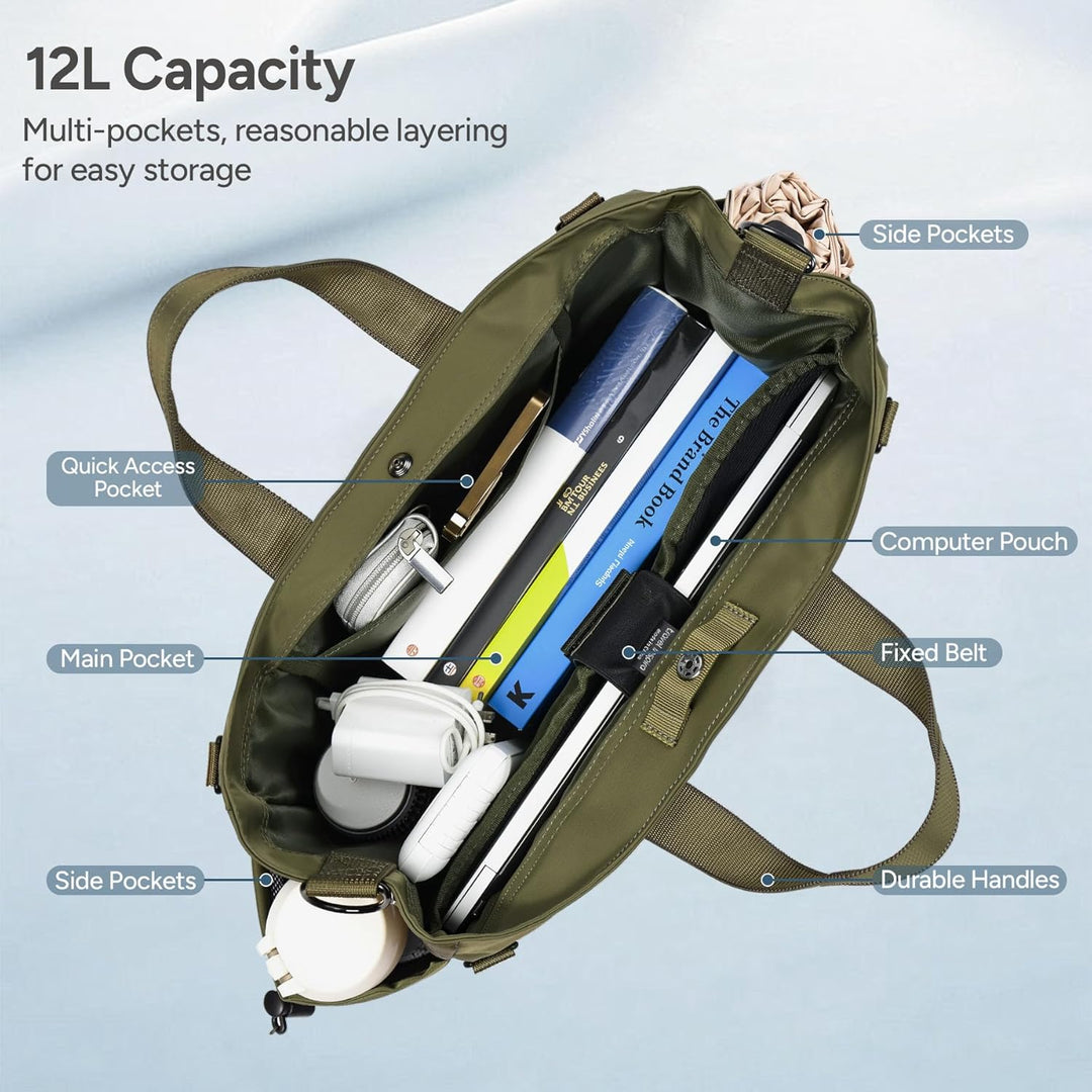 Laptop shoulder bag with multiple compartments and adjustable shoulder strap – MetroCarry