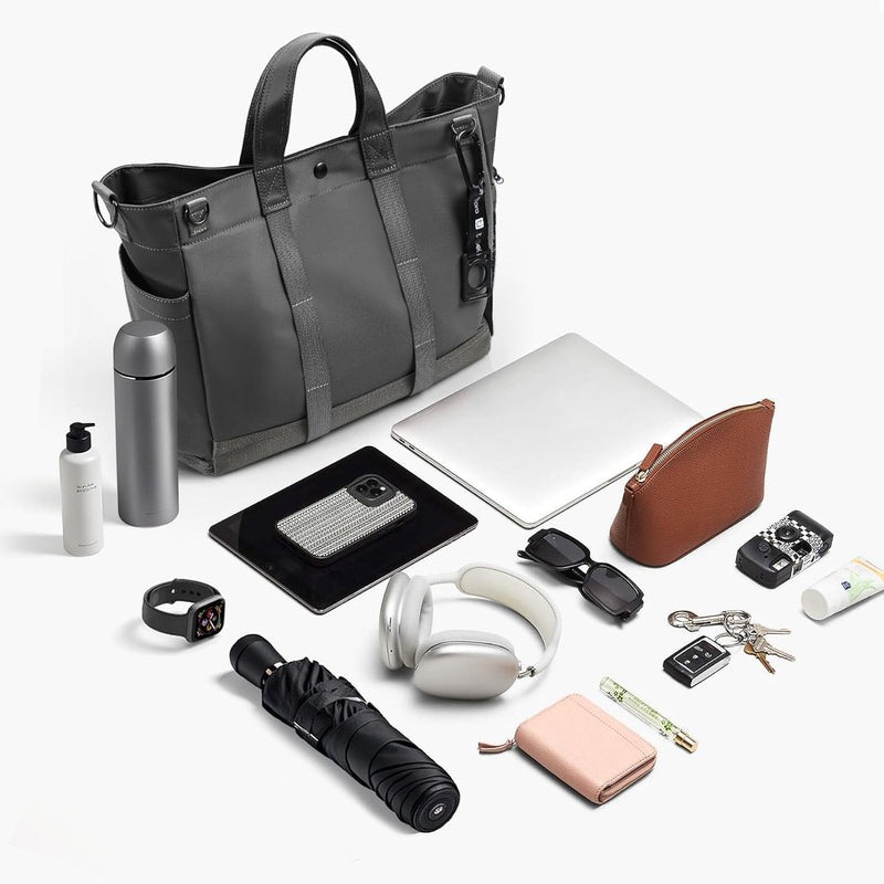 Laptop shoulder bag with multiple compartments and adjustable shoulder strap – MetroCarry