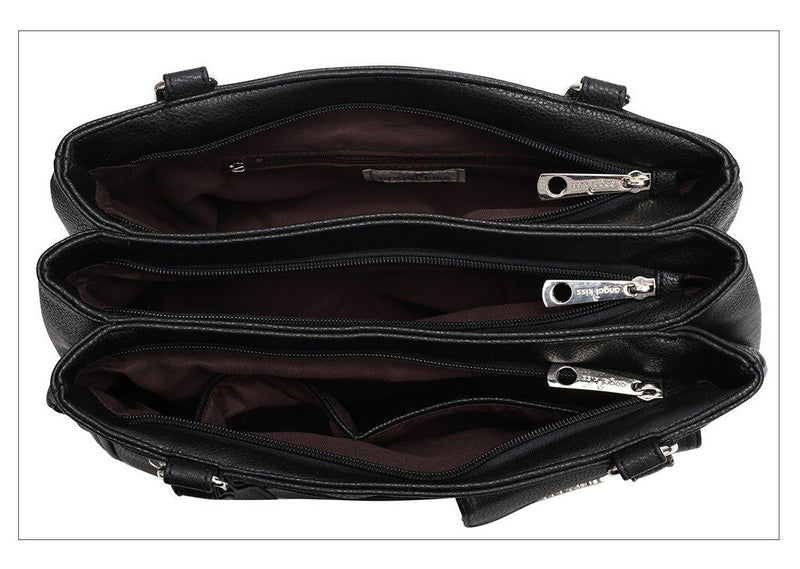 Multi-Compartment Women's Shoulder and Crossbody Bag – FlexiCarry