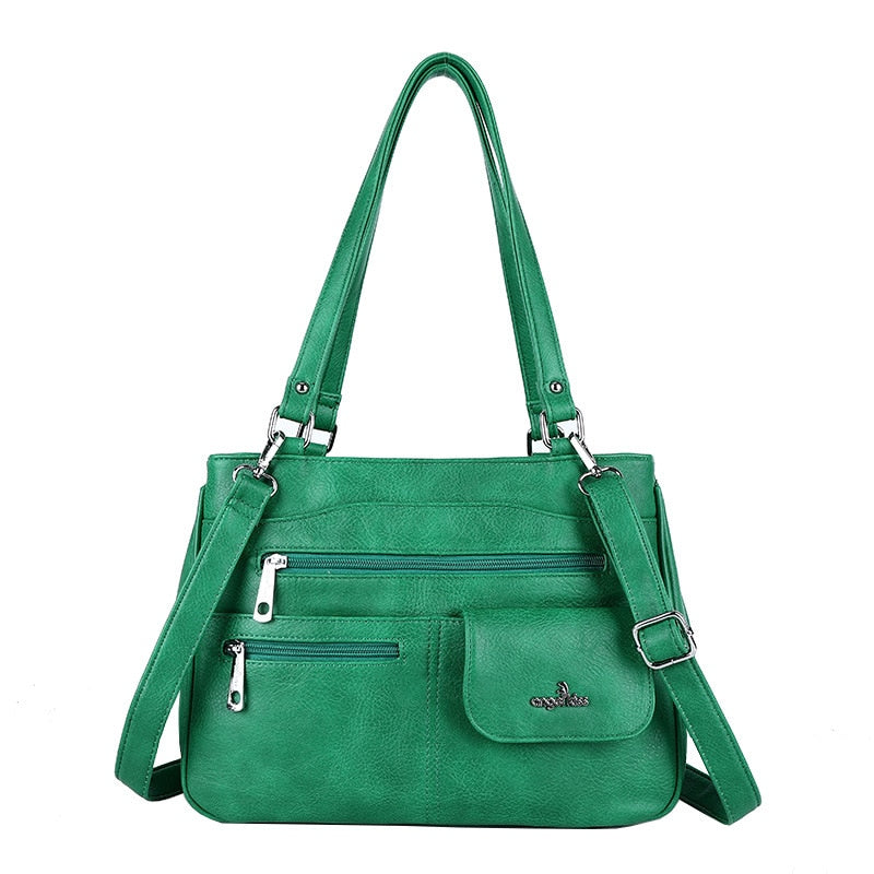 Multi-Compartment Women's Shoulder and Crossbody Bag – FlexiCarry