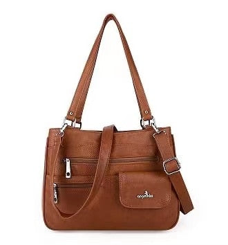 Multi-Compartment Women's Shoulder and Crossbody Bag – FlexiCarry