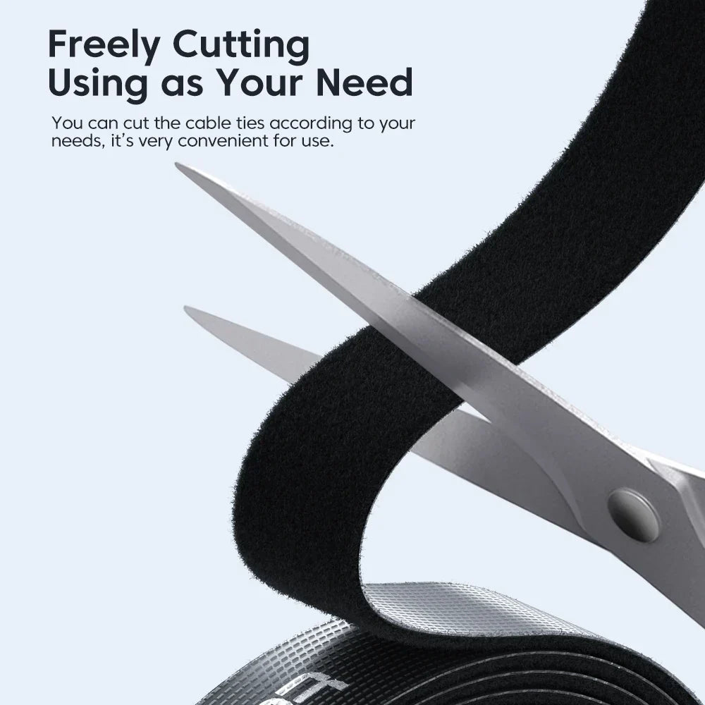Toocki Kabel-Organizer, Drahtwickler, USB-Kabelmanagement, Schutz für Kopfhörer, Maus, Kabelbinder, Telefonzubehör für iPhone, Samsung-5M Black-State of Style