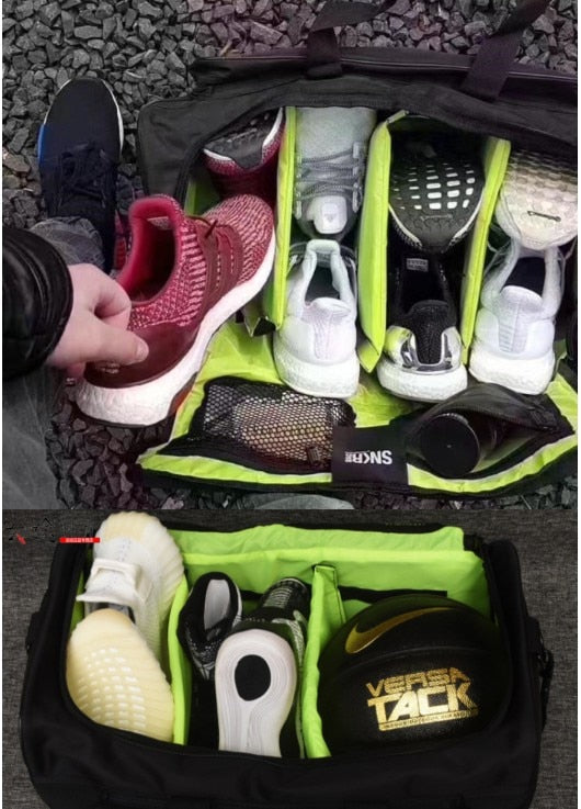 Waterproof Multi-Compartment Sneaker and Gear Travel Bag