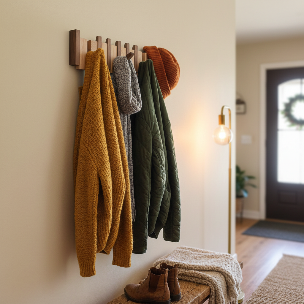 Perchero para piano de madera - HarmonyCoat