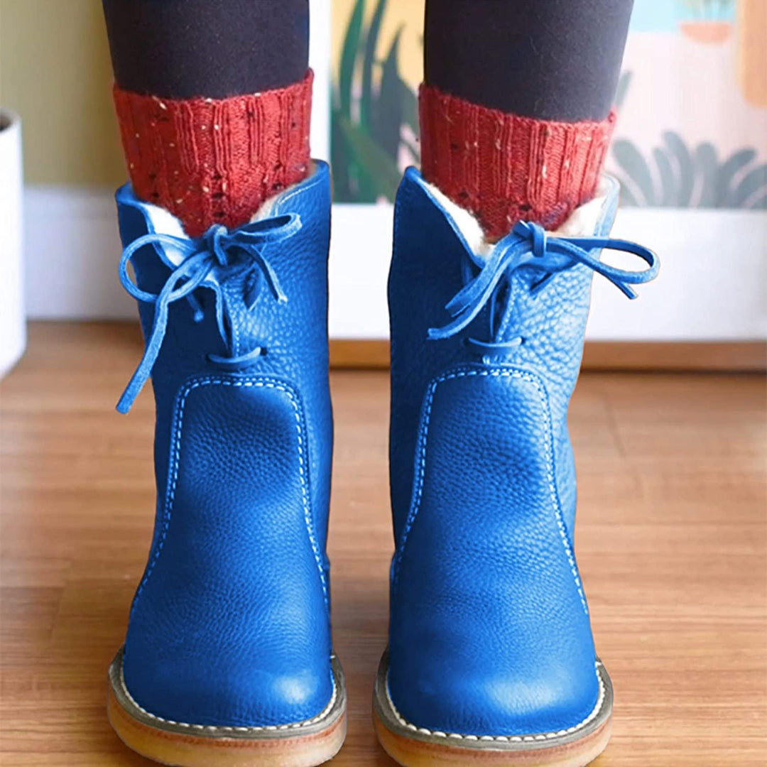 Women's Waterproof Ankle Boots with Warm Lining – Natalja