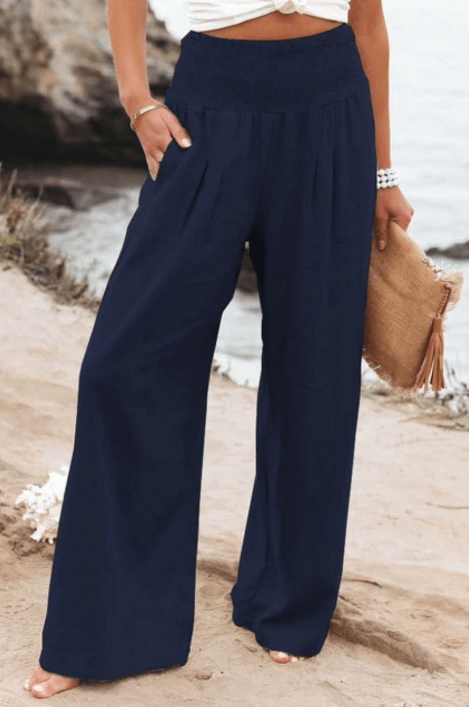 Elegant Palazzo Pants with Boho Flair – Yasmin