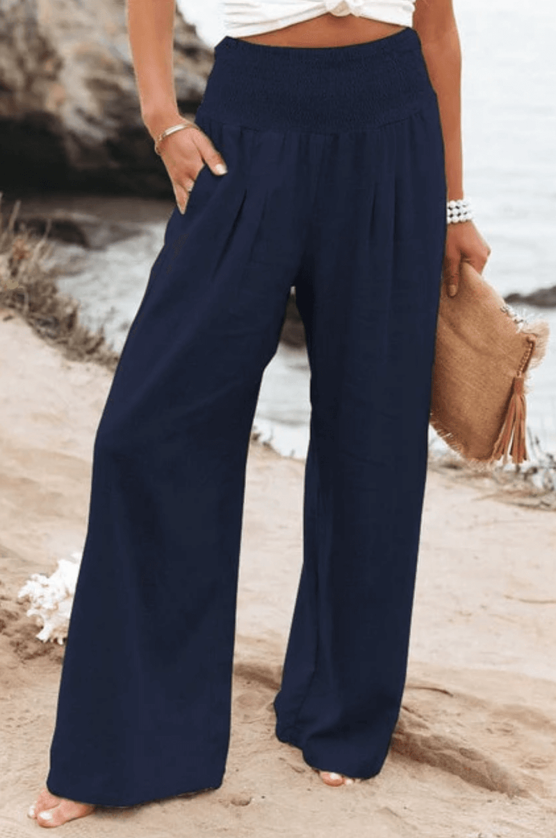 Elegant Palazzo Pants with Boho Flair – Yasmin