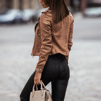 Short women's jacket with zipper - Noa