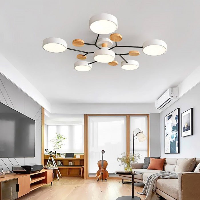 Forgrenede LED-loftslampe - NordicGlow