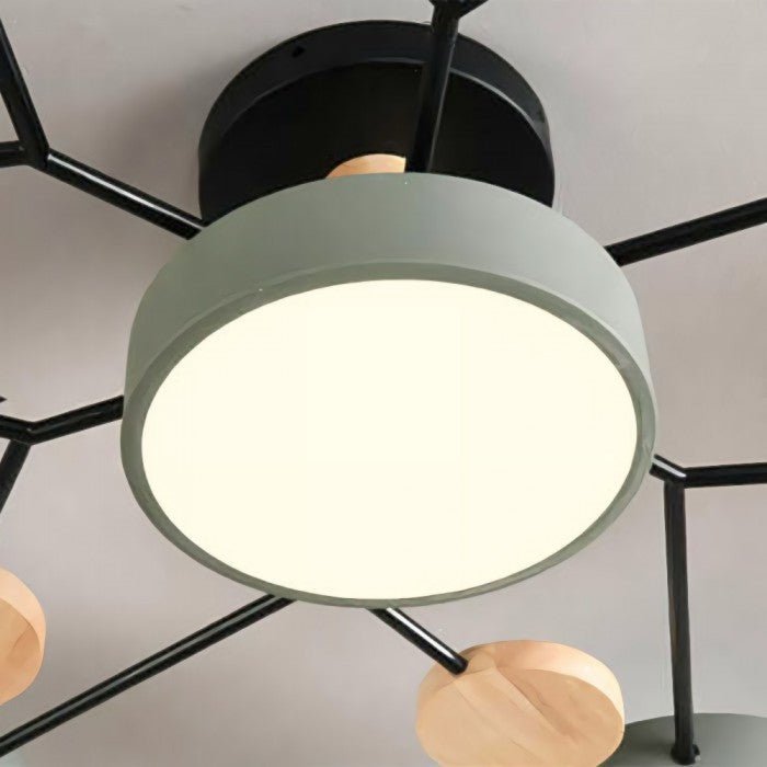 Forgrenede LED-loftslampe - NordicGlow