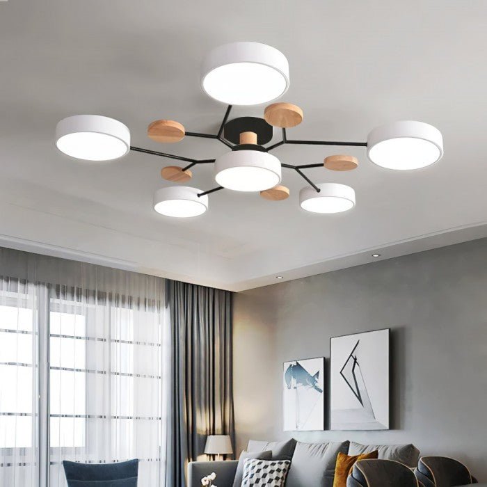 Forgrenede LED-loftslampe - NordicGlow