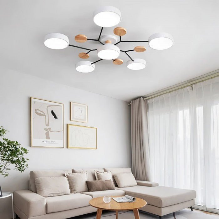 Forgrenede LED-loftslampe - NordicGlow