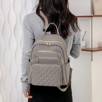 Leichter wasserabweisender Nylon-Rucksack für Damen – Reisen & Schule