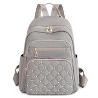 Leichter wasserabweisender Nylon-Rucksack für Damen – Reisen & Schule