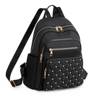 Leichter wasserabweisender Nylon-Rucksack für Damen – Reisen & Schule