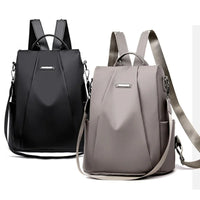 Lightweight Water-Repellent Nylon Backpack for Women – Multiple Carrying Options